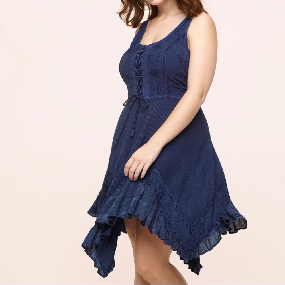 ❤️ Beautiful Blue Plus Size Dress